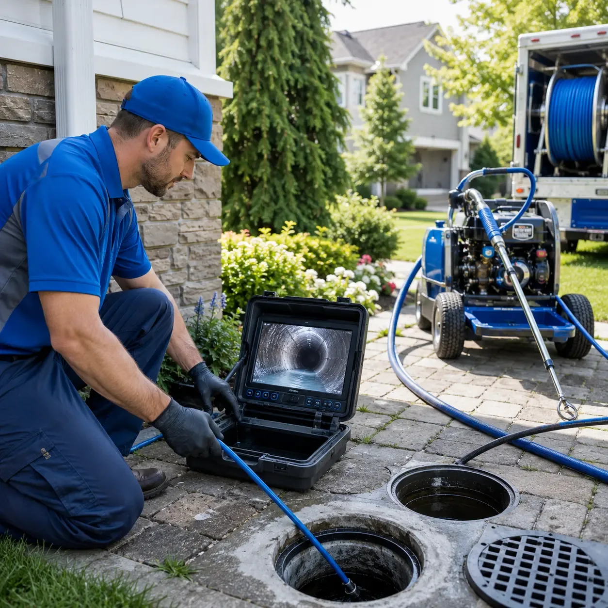 Outdoor drain cleaning professionals serving Powderly, TX